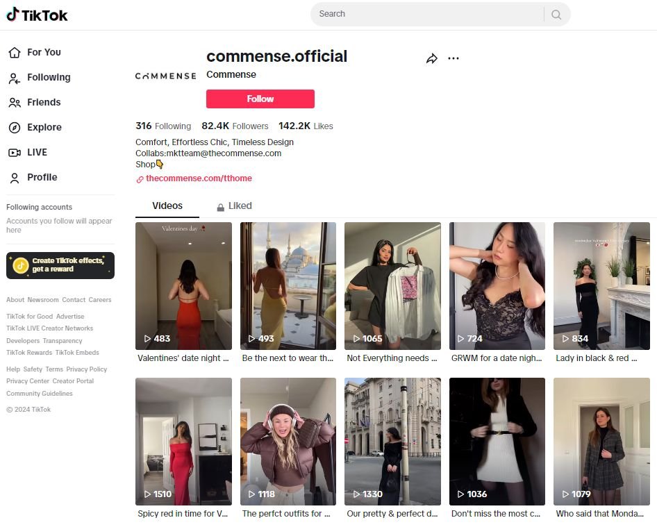Commense的<a href='http://www.opedu.ah.cn/jiqiao/703.html' target='_blank'>TikTok賬號</a>