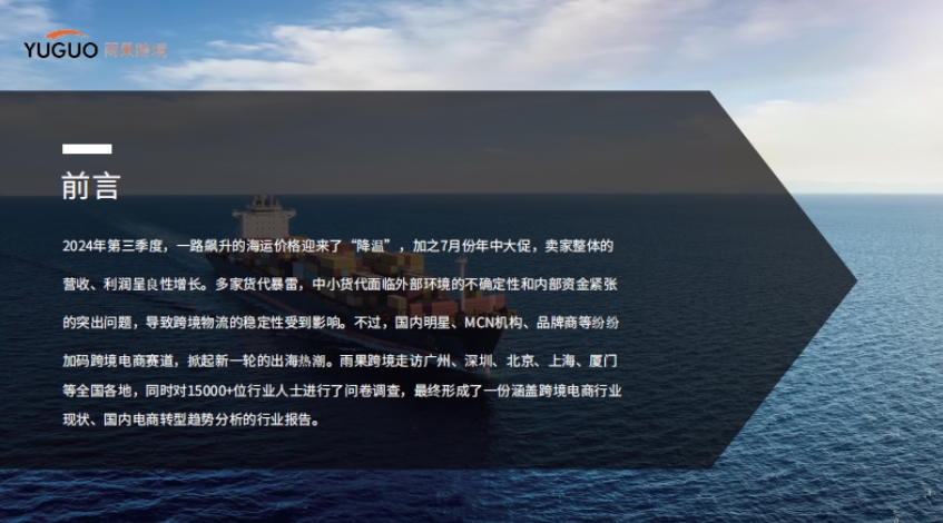 2024年跨境電商行業(yè)三季度報(bào)告-2