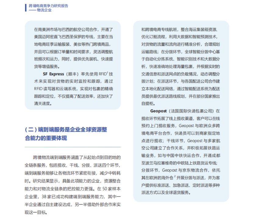 2024年跨境電商競爭力研究報告-物流企業(yè)-5