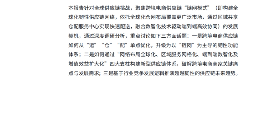2025全球跨境電商供應鏈發(fā)展趨勢報告-2